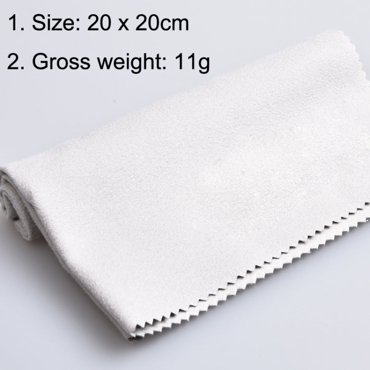 10PCS Wind Guitar Cleaning Cloth Piano Wipe Jean Cloth(Gray) by buy2fix