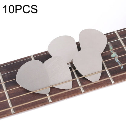 10PCS Thumb Fingers Metal Stainless Steel Bayse Guitar Paddles(Silver) - String Instrument Accessories by buy2fix | Online Shopping UK | buy2fix