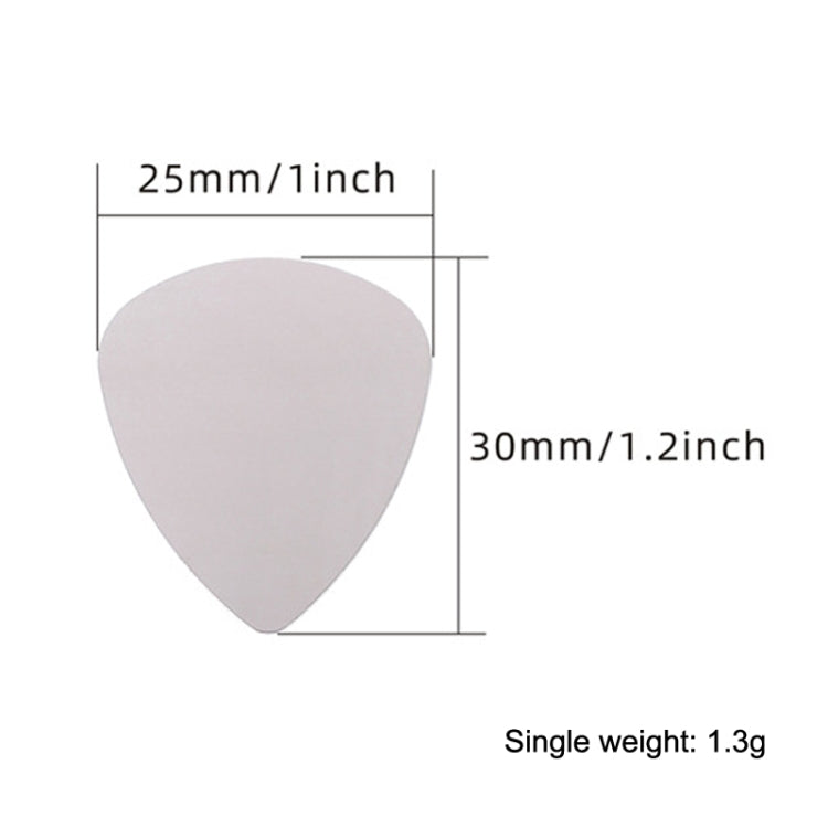 10PCS Thumb Fingers Metal Stainless Steel Bayse Guitar Paddles(Silver) - String Instrument Accessories by buy2fix | Online Shopping UK | buy2fix