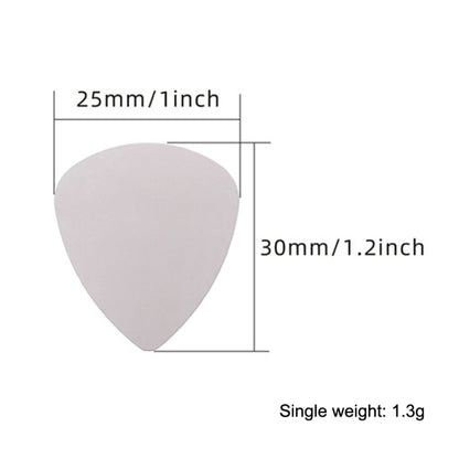 10PCS Thumb Fingers Metal Stainless Steel Bayse Guitar Paddles(Silver) - String Instrument Accessories by buy2fix | Online Shopping UK | buy2fix