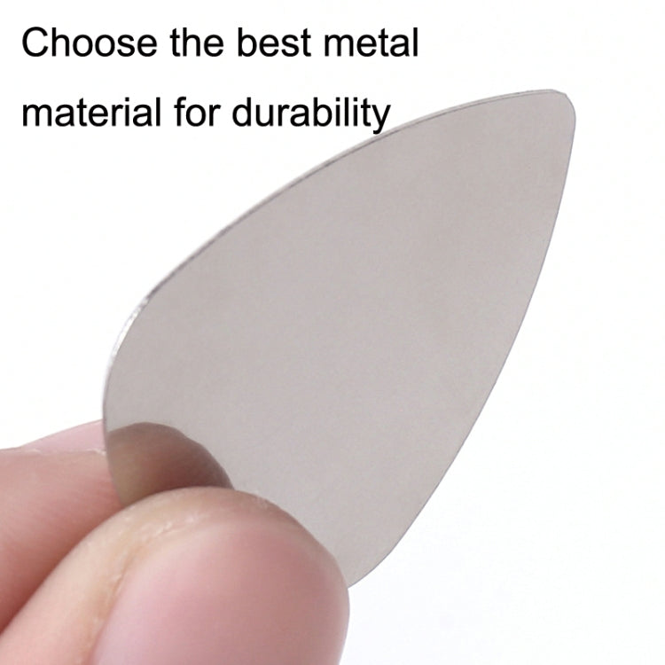 10PCS Thumb Fingers Metal Stainless Steel Bayse Guitar Paddles(Silver) - String Instrument Accessories by buy2fix | Online Shopping UK | buy2fix