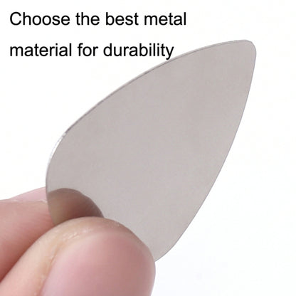 10PCS Thumb Fingers Metal Stainless Steel Bayse Guitar Paddles(Silver) - String Instrument Accessories by buy2fix | Online Shopping UK | buy2fix