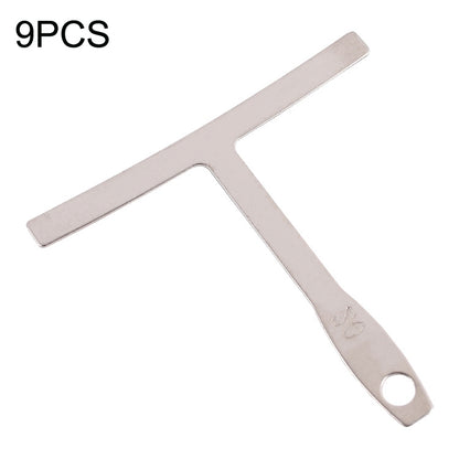 9 PCS/ Set T -Type Guitar Ruler Guitar Repair Measuring Ruler Tools by buy2fix