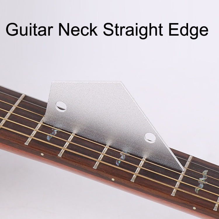 2PCS Aluminum Silver Leveling Ruler Guitar Repair Measuring Ruler Tools by buy2fix