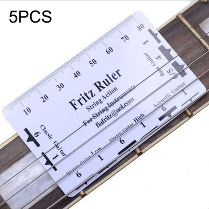 5PCS Guitar String High Ruler Guitar Repair Measuring Ruler Tools by buy2fix