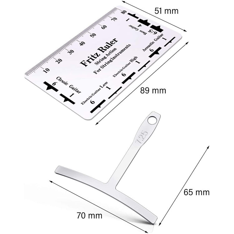T -Type Guitar Ruler+String High Ruler Guitar Repair Measuring Ruler Tools by buy2fix