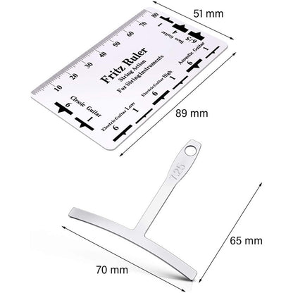 T -Type Guitar Ruler+String High Ruler Guitar Repair Measuring Ruler Tools by buy2fix