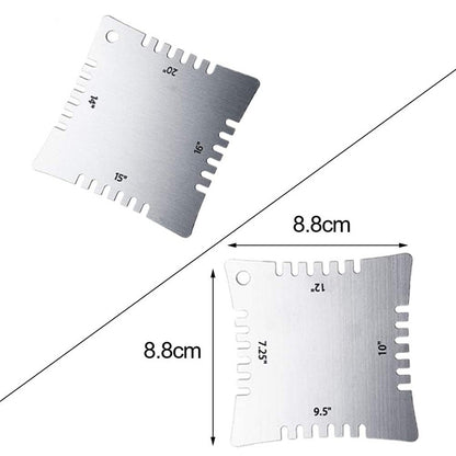 4 PCS/ Set Guitar With Teeth Ruler Guitar Repair Measuring Ruler Tools - String Instrument Accessories by buy2fix | Online Shopping UK | buy2fix