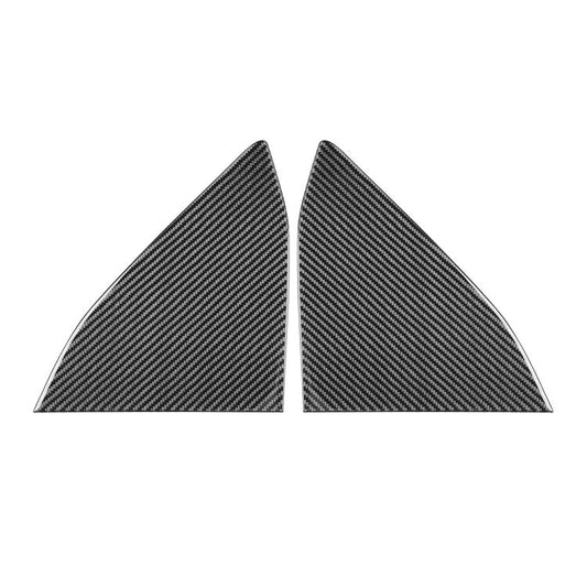 For Chevrolet Corvette C8 2pcs /Set Rear Triangle Window Decoration Sticker(Black) - Car Interior Mouldings by buy2fix | Online Shopping UK | buy2fix
