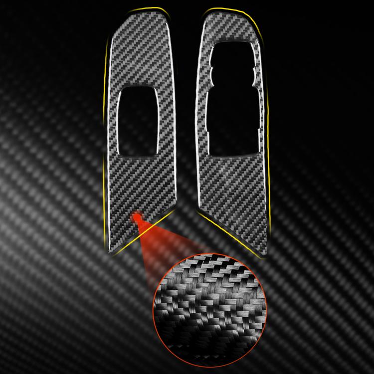 For Chevrolet Corvette C8 2pcs /Set Right-Hand Drive Lift Button Decorative Sticker(Black) - Car Interior Mouldings by buy2fix | Online Shopping UK | buy2fix