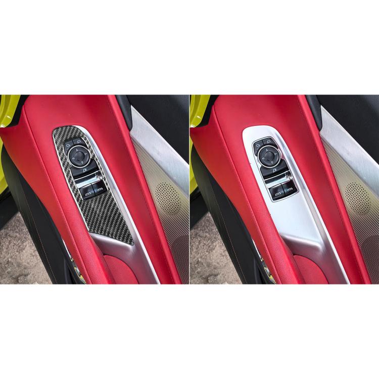 For Chevrolet Corvette C8 2pcs /Set Right-Hand Drive Lift Button Decorative Sticker(Black) - Car Interior Mouldings by buy2fix | Online Shopping UK | buy2fix