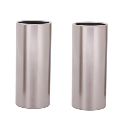 2PCS Stainless Steel Guitar Slide Tube Folk Slide Block, Size: 60mm(Silver) - Guitar Tuner Accessories by buy2fix | Online Shopping UK | buy2fix