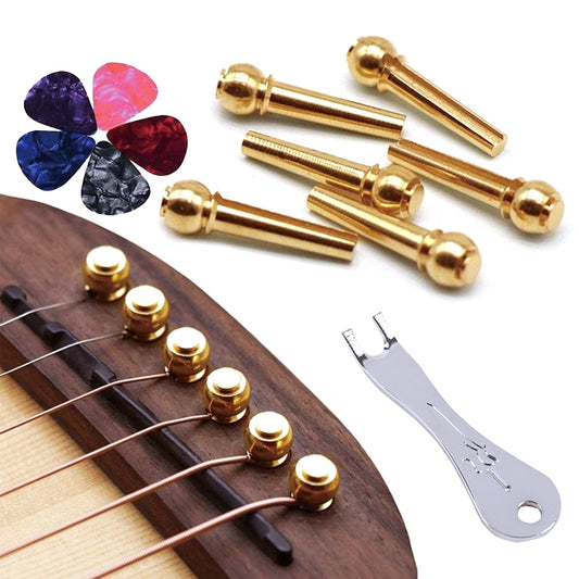 12 PCS / Set Folk Wood Bass Guitar Tuning Clip Tuner Instrument Set - String Instrument Accessories by buy2fix | Online Shopping UK | buy2fix