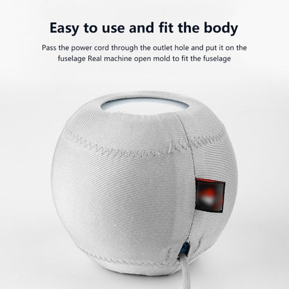 2 PCS For Homepod Mini Smart Speaker Dust Cover Stretch Cloth Audio Protection Cover(Light Gray) - Protective Case by buy2fix | Online Shopping UK | buy2fix