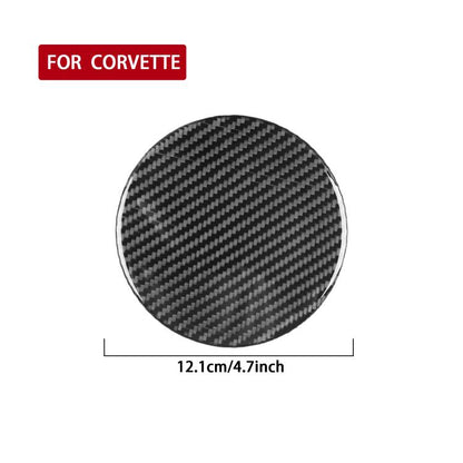 For Chevrolet Corvette C8 Fuel Tank Cover Decorative Stickers(Black) - Car Interior Mouldings by buy2fix | Online Shopping UK | buy2fix