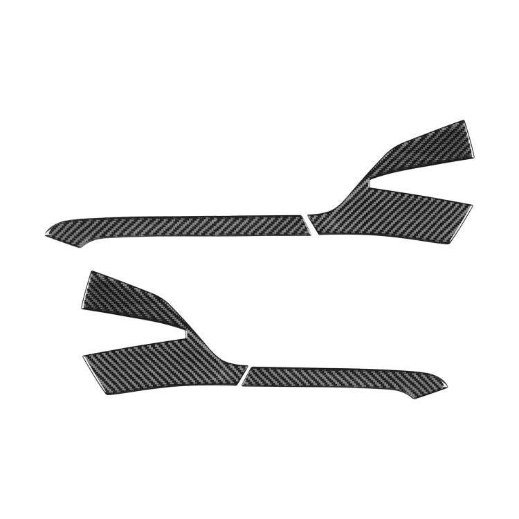 For Chevrolet Corvette C8 4pcs /Set Right-Hand Drive Rearview Mirror Anti-Scratch Sticker(Black) - Car Interior Mouldings by buy2fix | Online Shopping UK | buy2fix