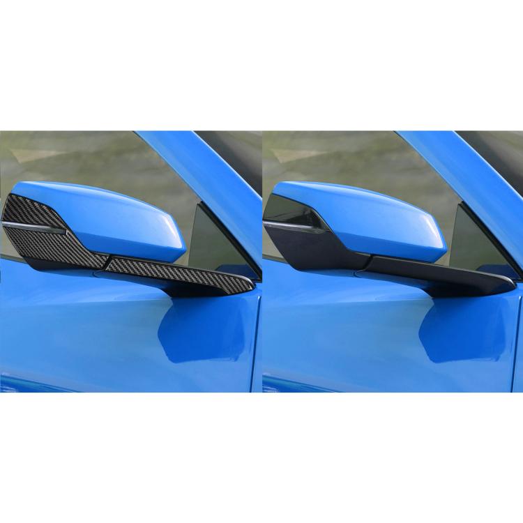 For Chevrolet Corvette C8 4pcs /Set Right-Hand Drive Rearview Mirror Anti-Scratch Sticker(Black) - Car Interior Mouldings by buy2fix | Online Shopping UK | buy2fix