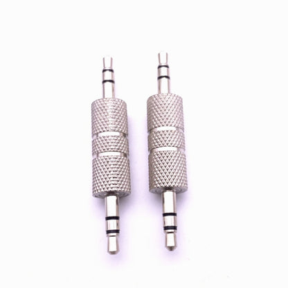 3pcs Metal 3.5mm Audio Male To Male Straight Through Adaptor(Nickel Plated) - Audio Adapter by buy2fix | Online Shopping UK | buy2fix