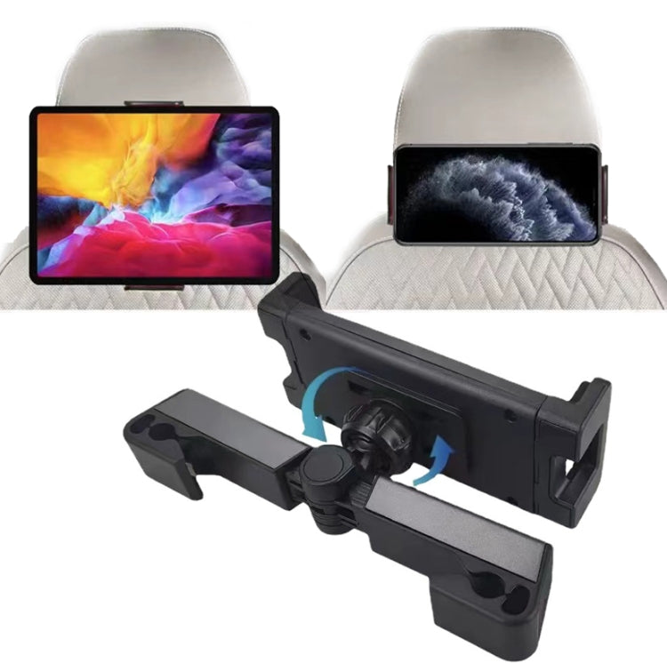 Car Rear Pillow Phone Tablet Bracket Rotatable Car Phone Holder(Black) by buy2fix