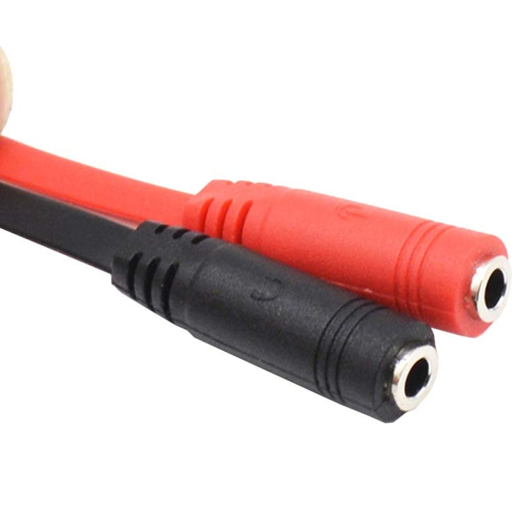 Y-1001 10pcs 20cm 3.5mm Car Audio Computer Headset Microphone 2 In 1 Adapter Cable(Nickel Plated) by buy2fix