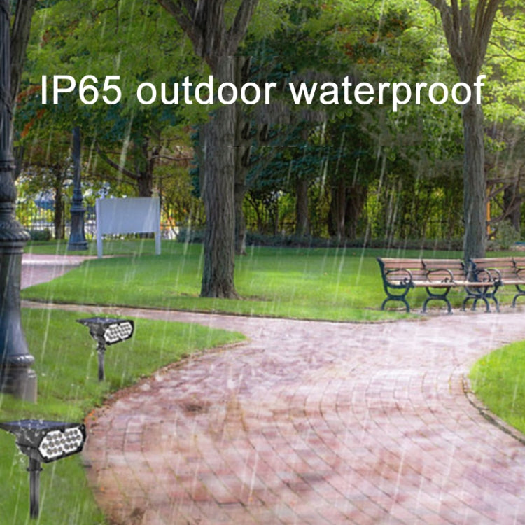 19LED Solar Plug-in Lawn Spotlight Garden Villa Lighting Wall Lamp by buy2fix