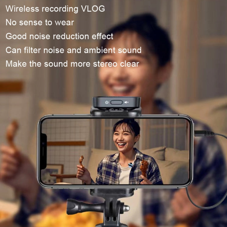 M18 Wireless Microphone Collar Clip Recording Equipment, Style: 1 In 1 8Pin - Microphone by buy2fix | Online Shopping UK | buy2fix