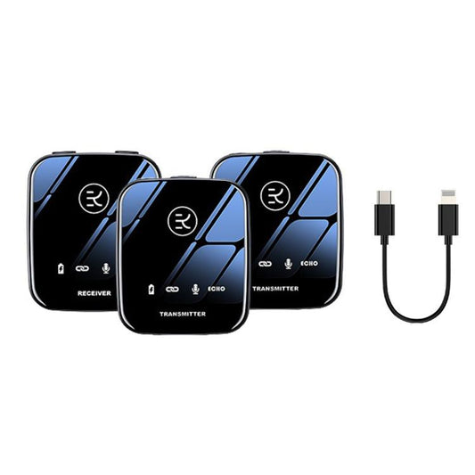 M18 Wireless Microphone Collar Clip Recording Equipment, Style: 1 In 2 8Pin - Microphone by buy2fix | Online Shopping UK | buy2fix