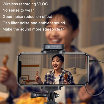 M18 Wireless Microphone Collar Clip Recording Equipment, Style: 1 In 2 8Pin - Microphone by buy2fix | Online Shopping UK | buy2fix