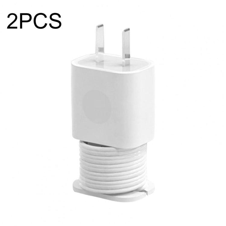 For iPhone 11/12 18W/20W Power Adapter 2pcs Protective Case Cover Data Cable Organizer(Transparent) by buy2fix