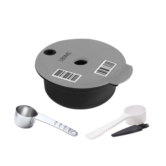 ICafilas YB01 Reusable Coffee Filter, Color: Gray+HLB18 Stainless Steel Spoon(180ml)