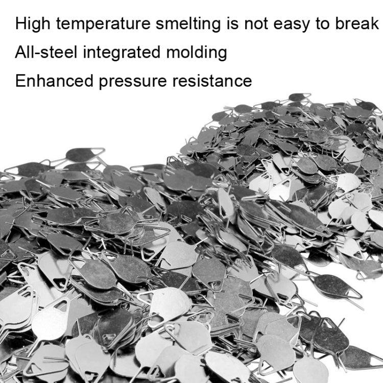 100 PCS Universal Thickened and Hardened Steel Phone Card Removal Pin(Style 2) - SIM Card Tool by buy2fix | Online Shopping UK | buy2fix