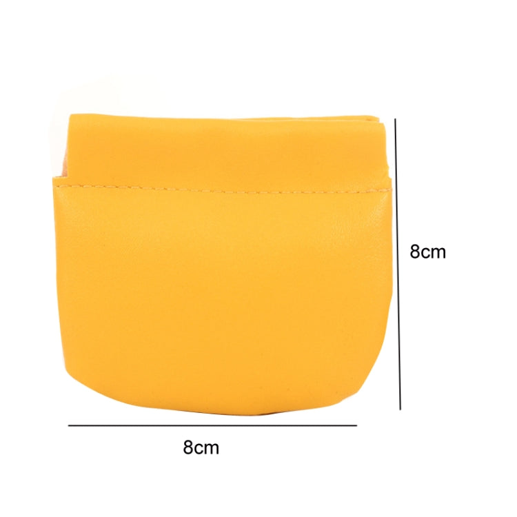 Portable Lipstick PU Case Mini Coin Cases Headphones Bag(Yellow) by buy2fix