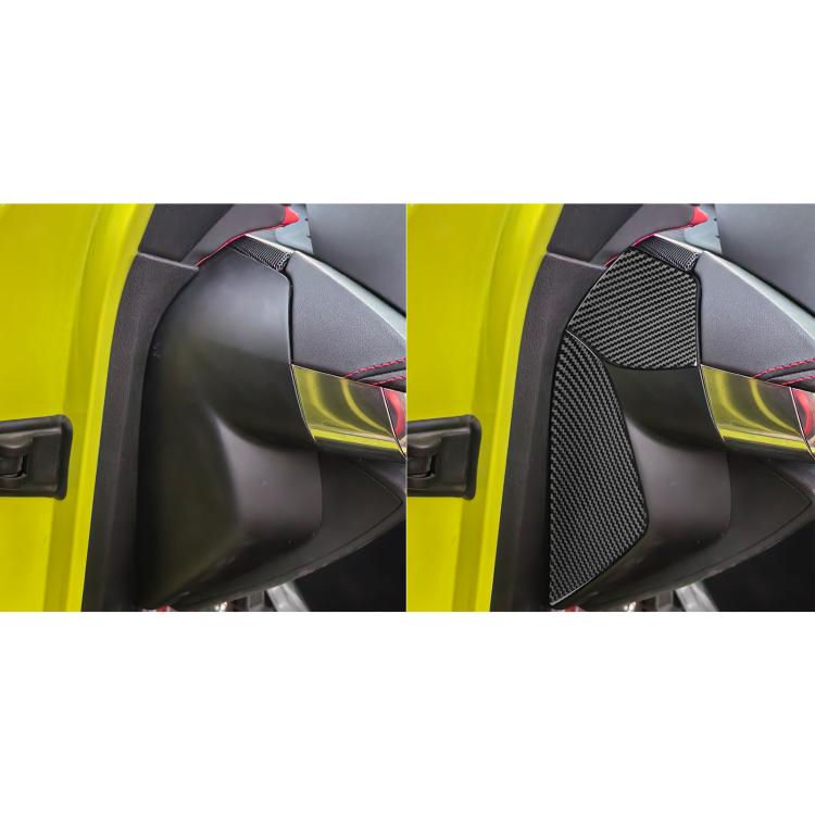 For Chevrolet Corvette C8 4pcs /Set Front Slot Decoration Sticker(Black) - Car Interior Mouldings by buy2fix | Online Shopping UK | buy2fix