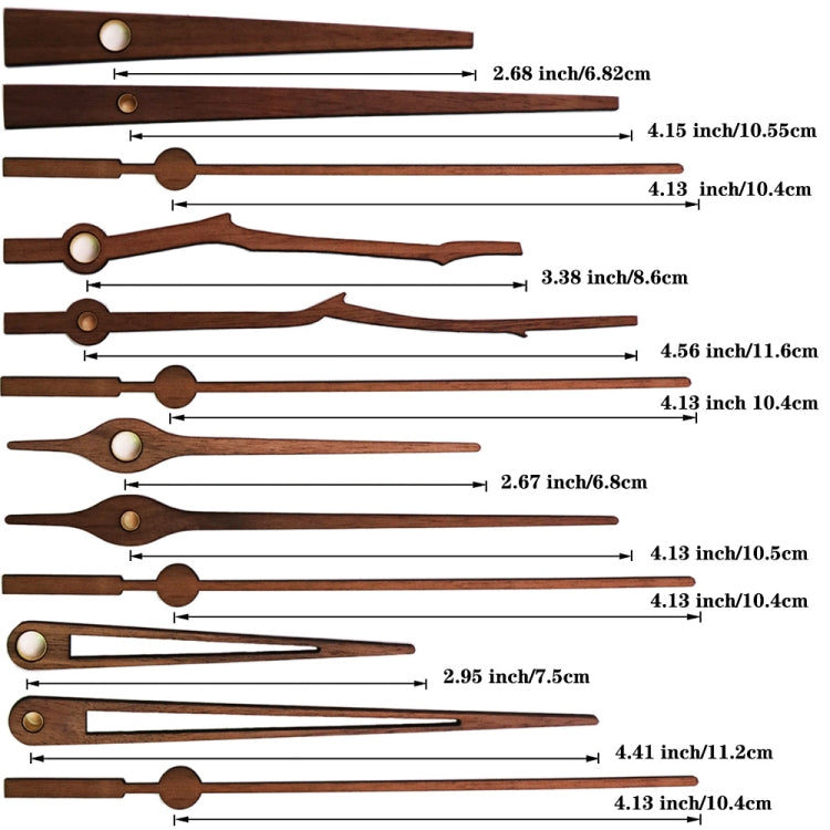 Quartz Clock Dial Repair Kit DIY Wall Clock Parts,Spec: Movement+S01 Wooden Needle - DIY Clocks by buy2fix | Online Shopping UK | buy2fix