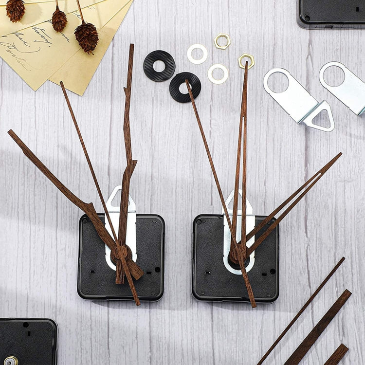 Quartz Clock Dial Repair Kit DIY Wall Clock Parts,Spec: Movement+S04 Wooden Needle - DIY Clocks by buy2fix | Online Shopping UK | buy2fix