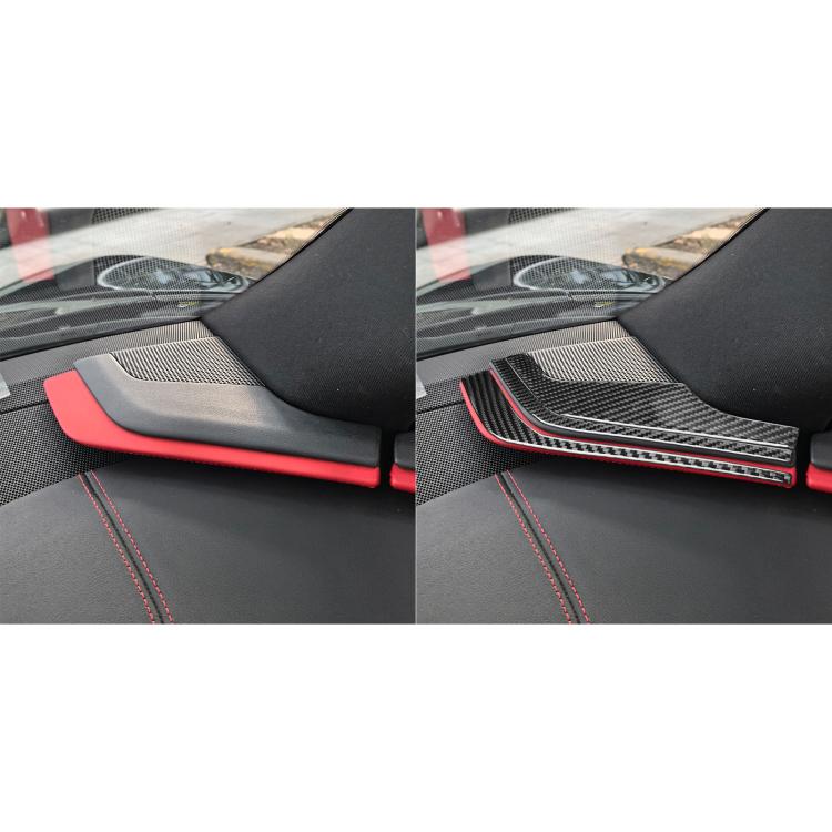 For Chevrolet Corvette C8 6pcs /Set Inner A-Pillar Speaker Sticker(Black) - Car Interior Mouldings by buy2fix | Online Shopping UK | buy2fix