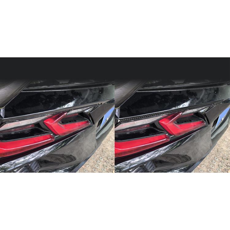 For Chevrolet Corvette C8 2pcs /Set Taillight Decorative Sticker(Black) - Car Interior Mouldings by buy2fix | Online Shopping UK | buy2fix