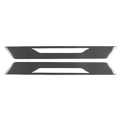For Chevrolet Corvette C8 2pcs /Set Door Sill Decorative Sticker(Black) - Car Interior Mouldings by buy2fix | Online Shopping UK | buy2fix