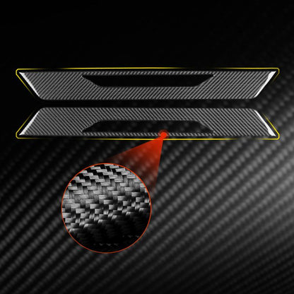 For Chevrolet Corvette C8 2pcs /Set Door Sill Decorative Sticker(Black) - Car Interior Mouldings by buy2fix | Online Shopping UK | buy2fix