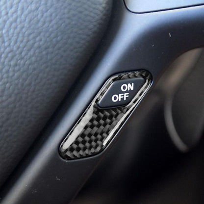 For Infiniti G35/G37/G25/Q60 2pcs /Set Steering Wheel Answer Button Sticker(Black) - Car Interior Mouldings by buy2fix | Online Shopping UK | buy2fix