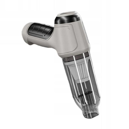 SUITU Car Wireless Wet And Wet Charging Handheld Vacuum Cleaner, Style: Basic Gray White