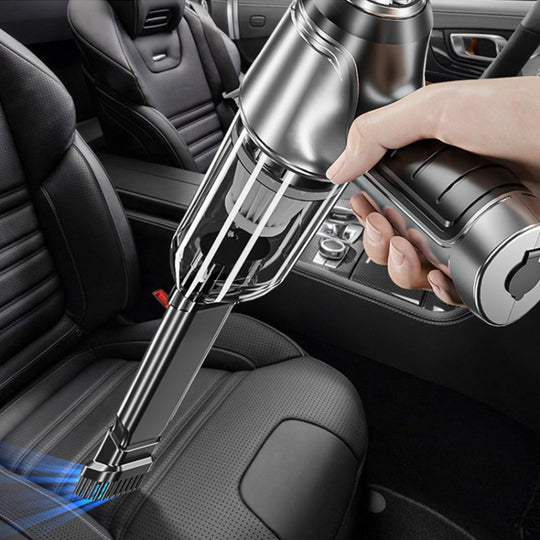 SUITU Car Wireless Wet And Wet Charging Handheld Vacuum Cleaner, Style: Brushless Silver Gray