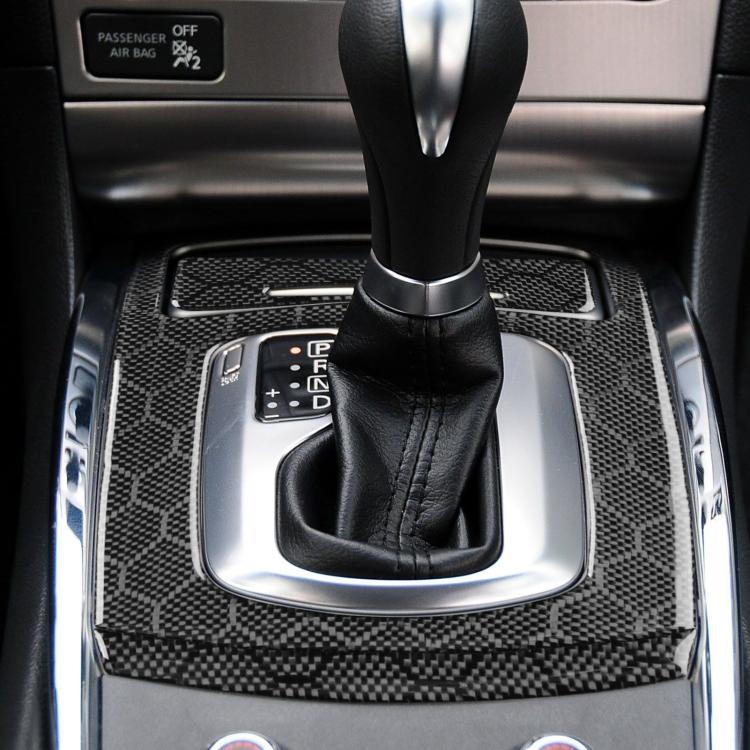 For Infiniti G37/G25/Q60 3pcs /Set Shift Panel A Model Sticker(Black) - Car Interior Mouldings by buy2fix | Online Shopping UK | buy2fix