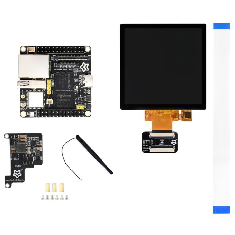 Luckfox Pico Ultra BW RV1106G2 0.5TOPS Micro Linux Development Board Integrated Processor With Wi-Fi/With PoE, Specification: 480x480 Touch Screen - Arduino Nucleo Accessories by Luckfox | Online Shopping UK | buy2fix
