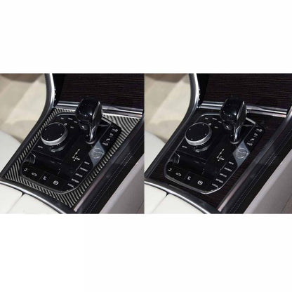 For 2019-2024 BMW 8 Series G14 Right-Hand Drive Central Control Shift Panel Frame Sticker(Black) - Car Interior Mouldings by buy2fix | Online Shopping UK | buy2fix