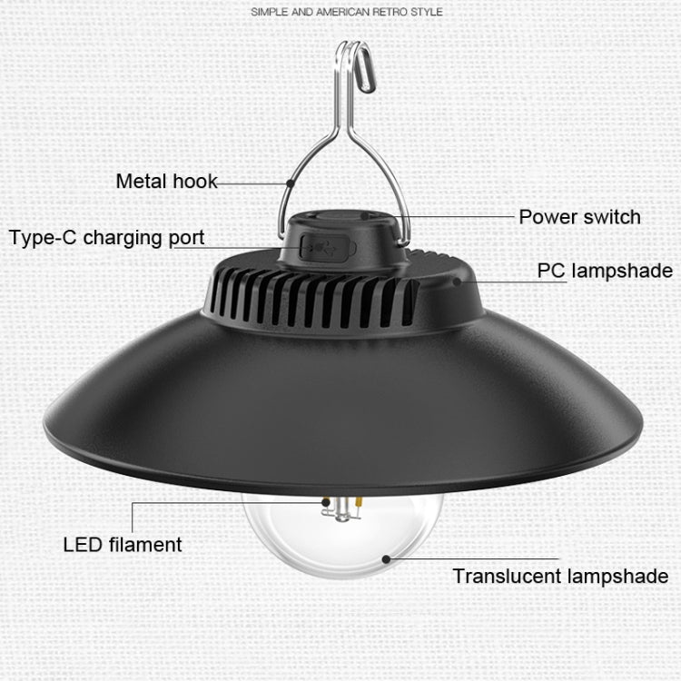 LY11 Retro Outdoor Camping Ambient Light Portable Life Waterproof Tent Light A by buy2fix