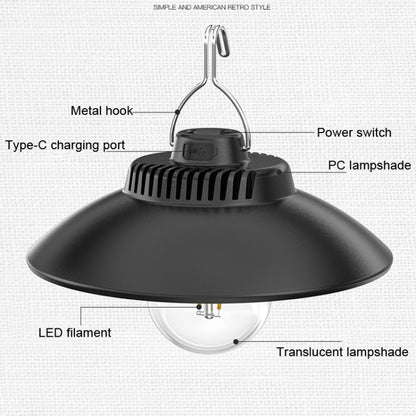 LY11 Retro Outdoor Camping Ambient Light Portable Life Waterproof Tent Light A by buy2fix