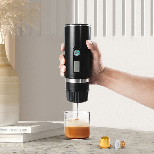 KFJ100 Portable Universal Automatic Espresso Capsule Coffee Maker(Black) - Coffee Machine & Accessories by buy2fix | Online Shopping UK | buy2fix