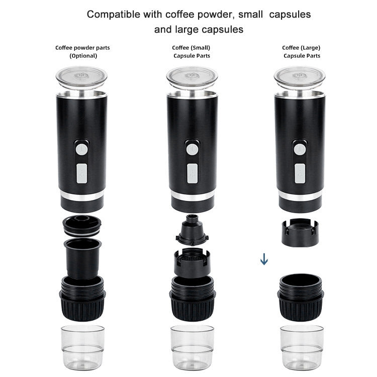 KFJ100 Portable Universal Automatic Espresso Capsule Coffee Maker(Black) - Coffee Machine & Accessories by buy2fix | Online Shopping UK | buy2fix