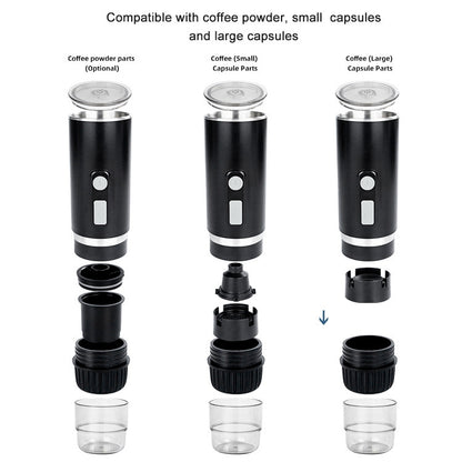 KFJ100 Portable Universal Automatic Espresso Capsule Coffee Maker(Black) - Coffee Machine & Accessories by buy2fix | Online Shopping UK | buy2fix